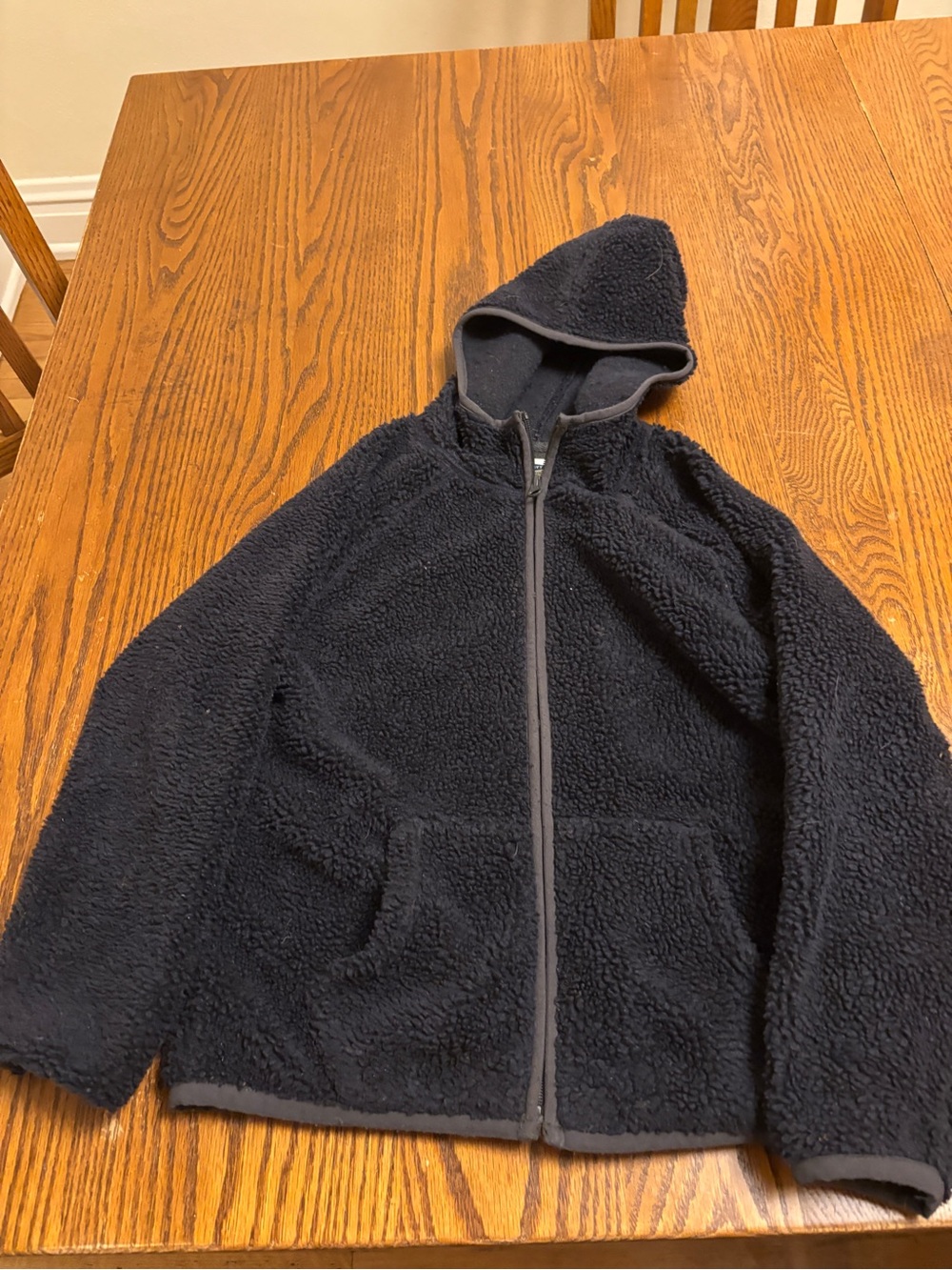 Old Navy Black Hooded Pullover Jacket